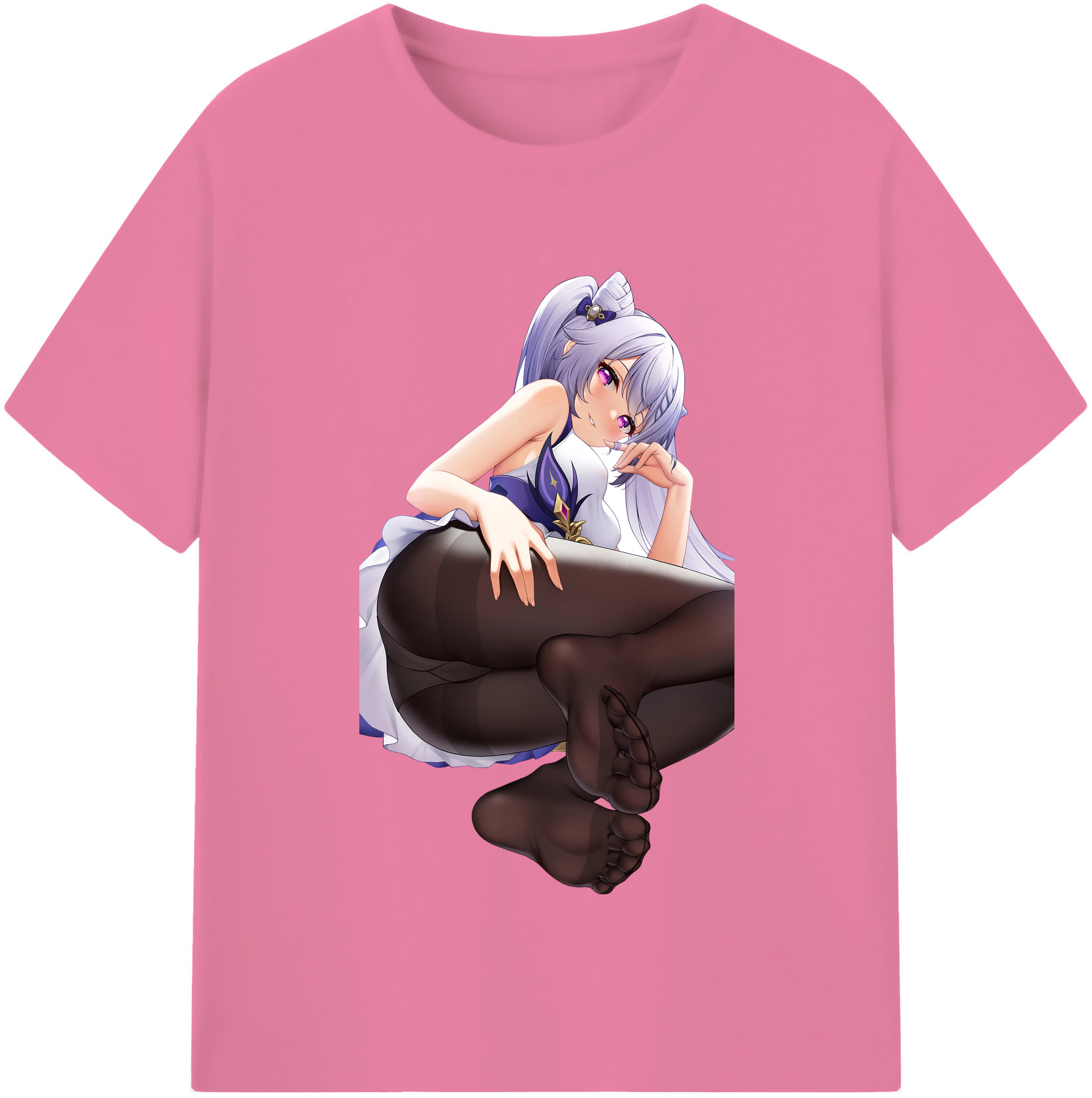 げんし神 刻晴 こくせい genshin Kokusei 綿100％半袖Tシャツ（フロントプリント）
